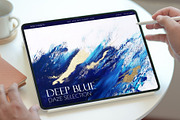 Deep Blue Abstract Backgrounds, a Background Graphic by Elena Dorosh (Thumbnail 7 of 9)