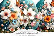Whimsical Easter Eggs Clipart, an Illustration by GatewayDesign (Thumbnail 2 of 3)