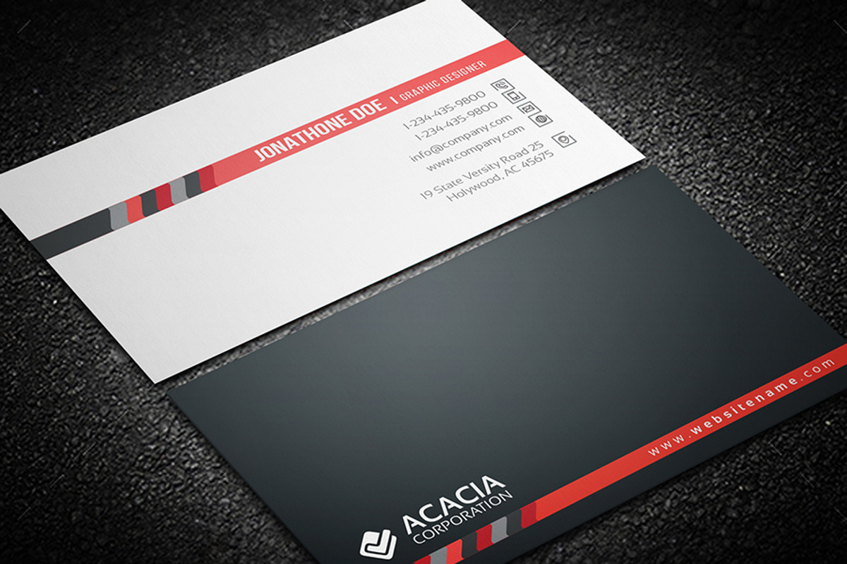 Line Business Card, a Business Card Template by DesignGhar (Photo 1 of 4)