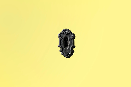 Antique door lock. 