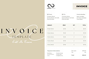 Invoice Template Download, Bill Form, a Print Template by BrushstrokeArtGB (Thumbnail 1 of 5)