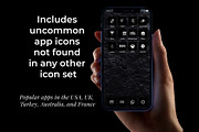 300 Black Minimal iOS 14 Icon Pack, an Icon by A Good Design Studio (Thumbnail 2 of 5)