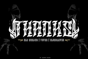 Black Somler - Tattoo Artdeco Font, a Blackletter Font by Iqsiart Studio (Thumbnail 9 of 9)