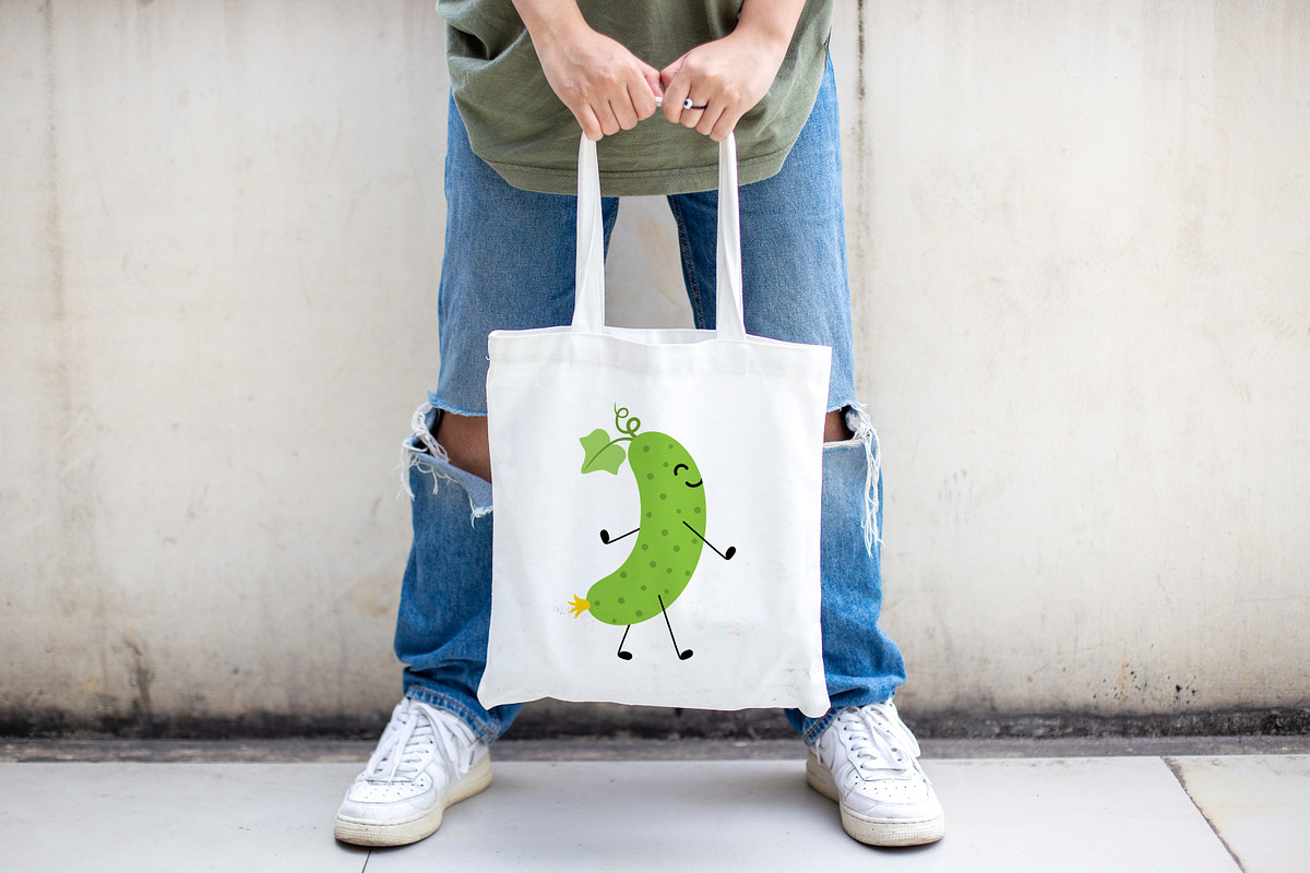 Cucumber cartoon cute happy smiling, an Object Graphic by jelisua88 (Photo 2 of 3)