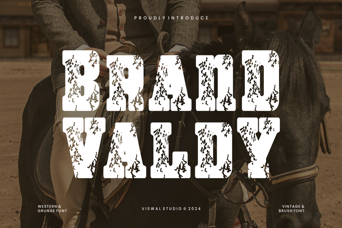 Brand Valdy - Vintage Font, a Slab Serif Font by Viswal Studio (Photo 1 of 8)