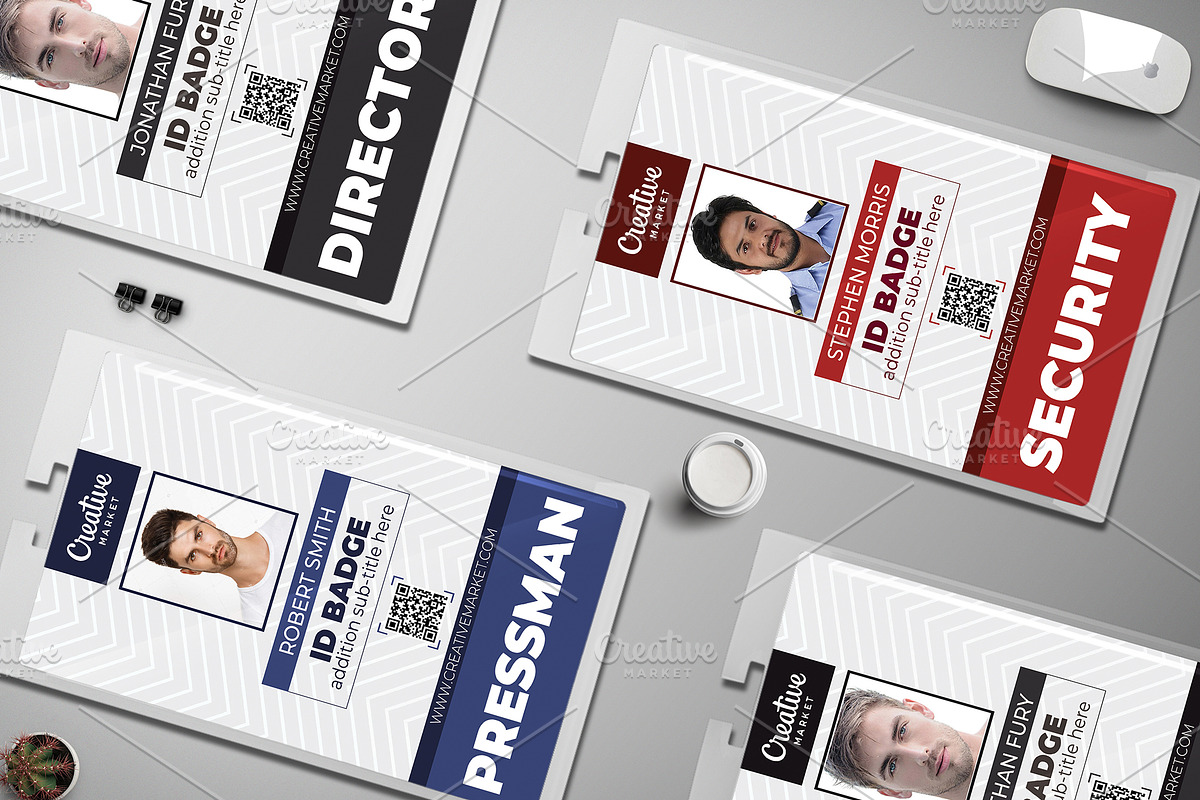Simple Business ID Badge 021, a Card Template by Tzochko (Photo 4 of 5)