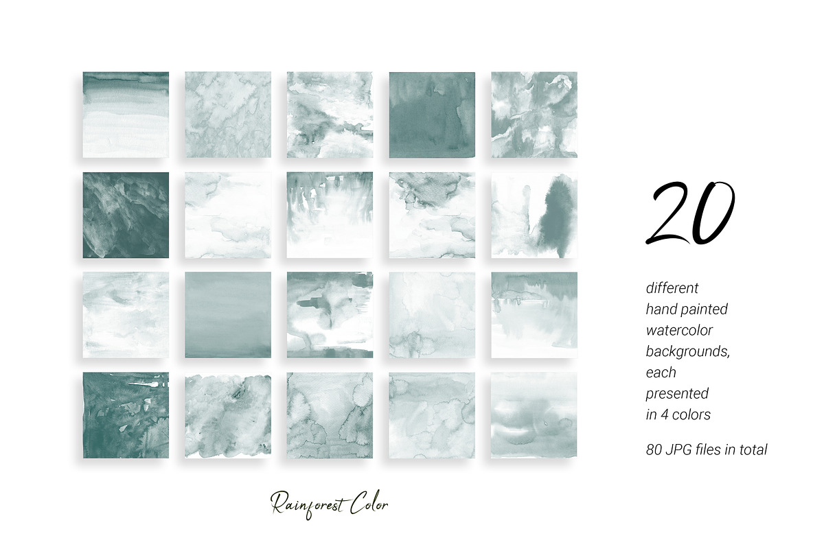 CALM LAND | Watercolor backgrounds, a Texture Graphic by SweetRenieDesigns (Photo 5 of 8)