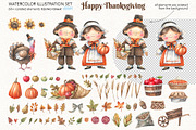 Happy Thanksgiving Day!, a Decorative Illustration by Watercolor by Tonia Tkach (Thumbnail 3 of 10)