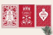 Folk Christmas Seamless Patterns, a Pattern Graphic by Sonulkaster (Thumbnail 4 of 11)