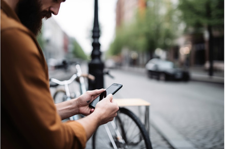 shot of an anonymous man making, a Technology Photo by Sergey Kotenev