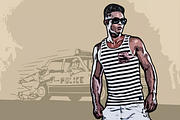 Mafia Painting Art Photoshop Action, an Action Add-On by iHemalaya (Thumbnail 4 of 6)