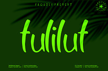 Tulilut - Script style font