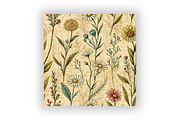 Wildflower Sketchbook Doodle Pattern, a Pattern Graphic by FloridPrintables (Thumbnail 6 of 7)