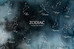 Fhases MOON; Zodiac Constellations