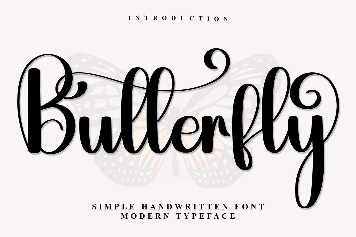 Butterfly, a Handwritten Font by InermediaSTUDIO (Photo 1 of 7)