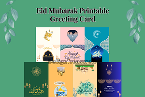 Printable Eid Mubarak Greeting Card