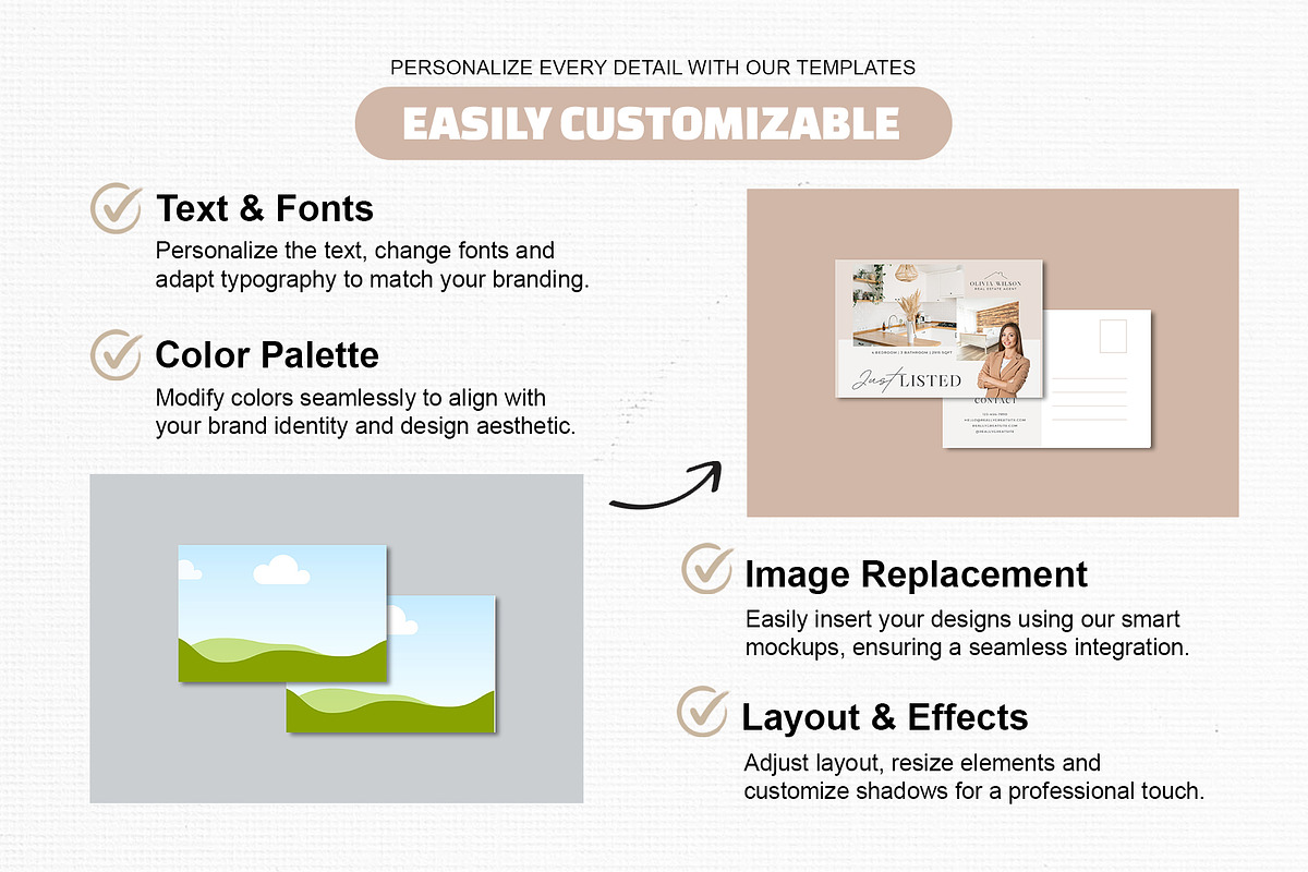 Canva Fram Postcard Mockup Templae, a Product Mockup by Waliullah Solutions (Photo 2 of 5)