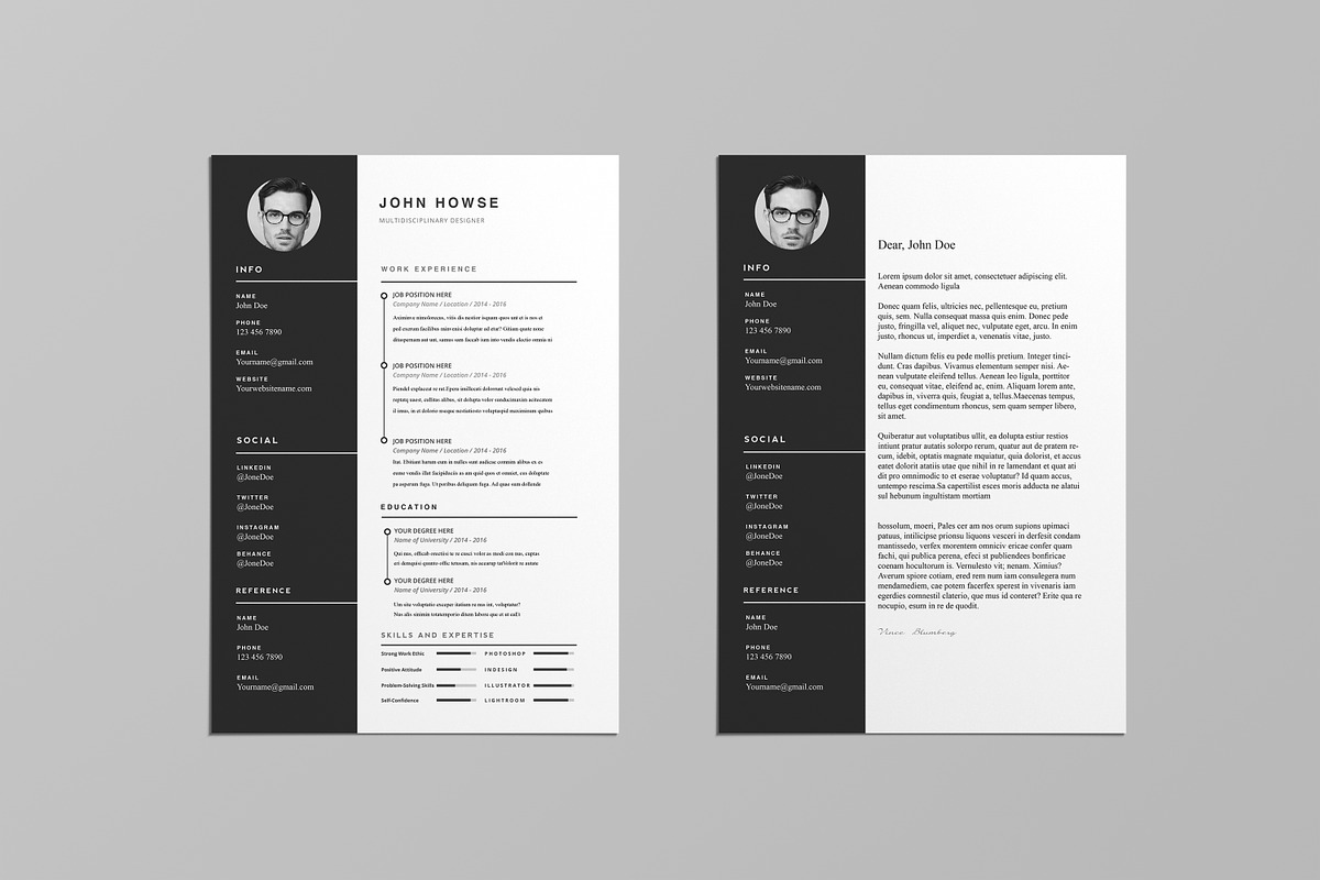 Resume/CV 2 pages - John, a Resume Template by OpulentStu (Photo 4 of 4)