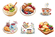 Cottagecore Breakfast Clipart Set, an Illustration by Designking (Thumbnail 5 of 5)