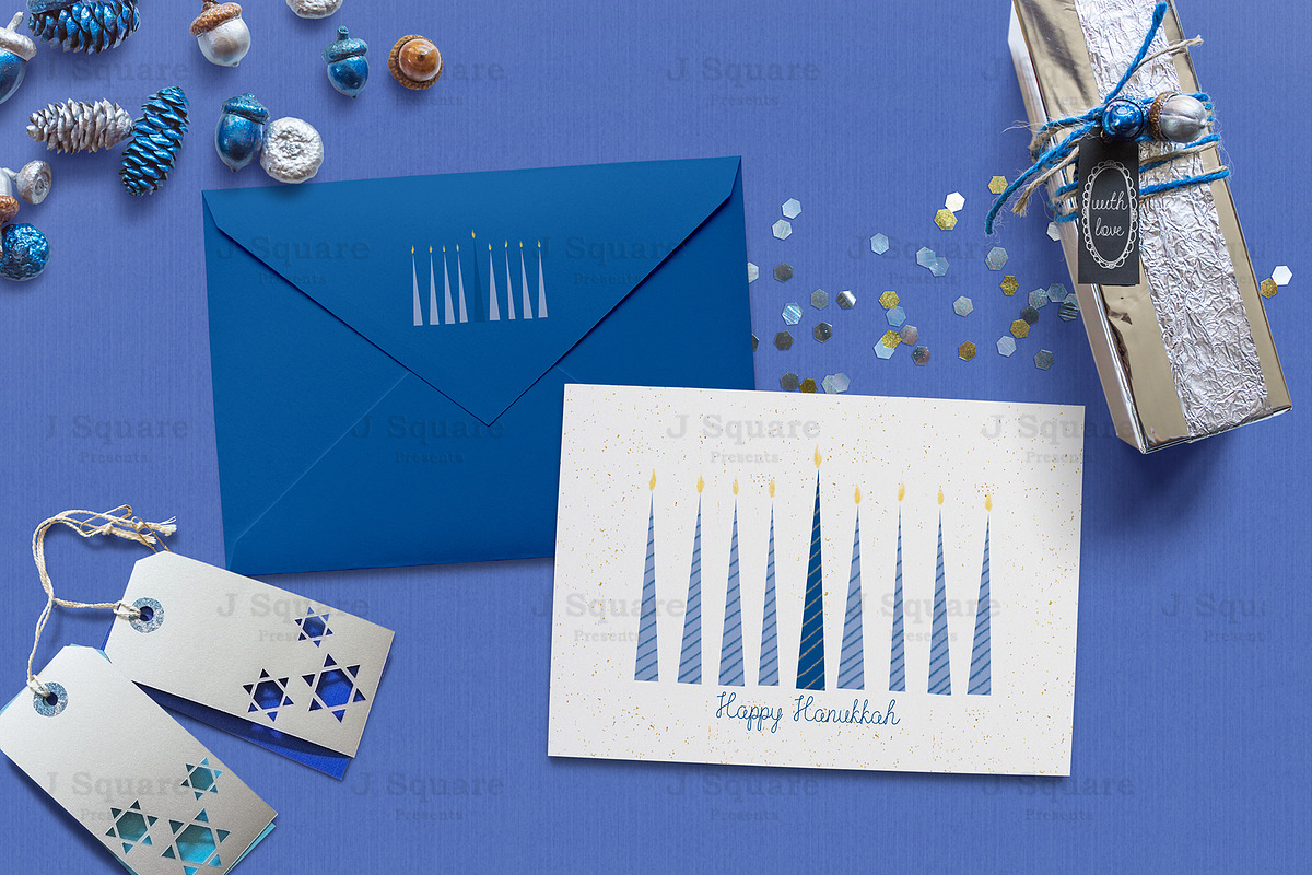 Blue Theme Holiday Props, a Cups & Container Mockup by JSquarePresents (Photo 6 of 8)