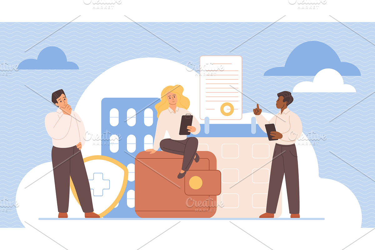Employee stock ownership plan esop, a Finance Illustration by Lemberg Vector
