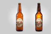Isolated beer bottle mock-up, a Product Mockup by 1baranov (Thumbnail 2 of 3)