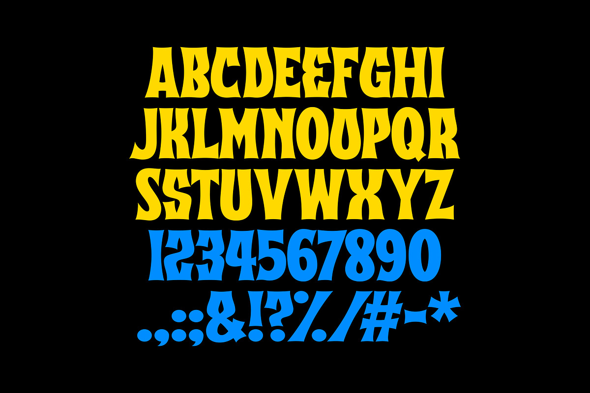Blessed Bandit Font, a Font by MightySHORT (Photo 3 of 4)
