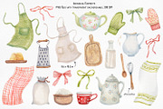 Cottage Kitchen Watercolor, a Decorative Illustration by Anna Druzhkova (Thumbnail 2 of 36)