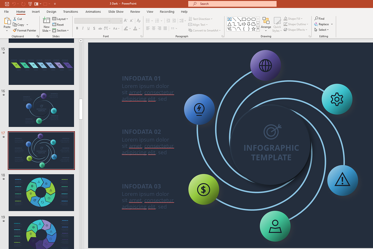 Professional Presentation Template, a Presentation Template by Infographics project (Photo 12 of 12)