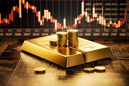 Gold bullion and gold ingots on the, a Photo by Iftikhar Alam