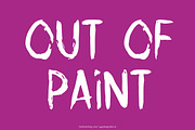 Out of paint font, a Font by Fun Font Shop (Thumbnail 1 of 2)