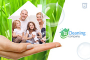 Cleaning Services HTML template, a HTML Template by TonyTemplates (Thumbnail 1 of 5)