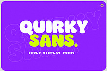 Quirky Sans - Bold Display Font