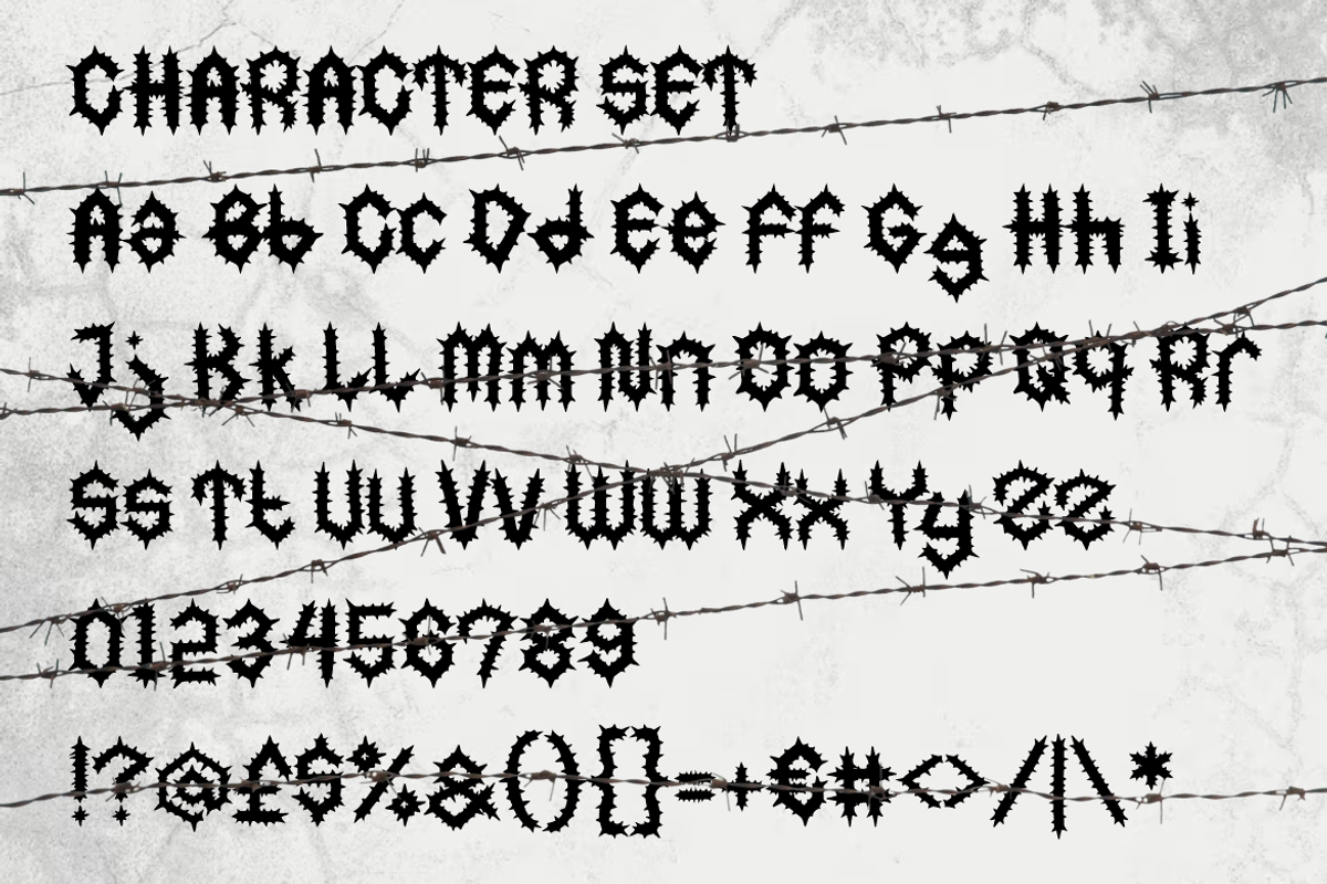 Thornhood Spike Font, a Font by PutraCetol Studio (Photo 5 of 5)