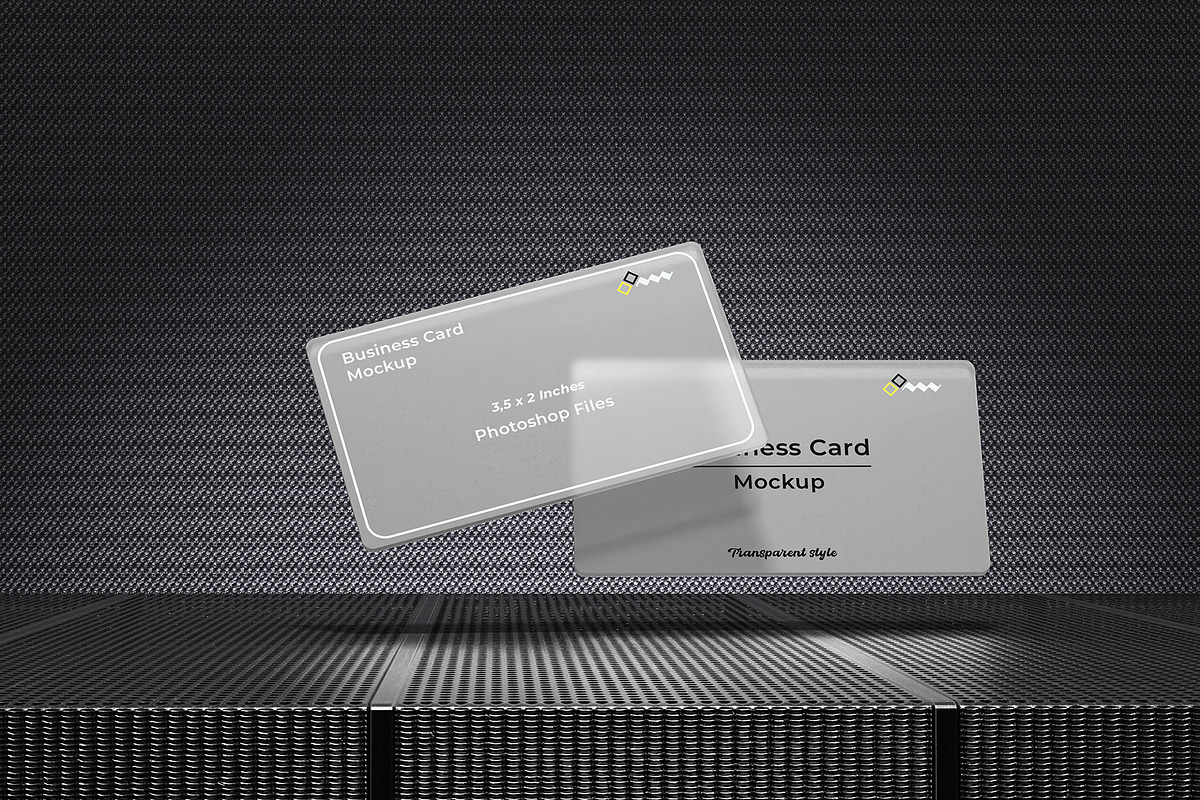 Transparent Business Card Mockup, an Advertising Mockup by Graphicbars (Photo 10 of 13)