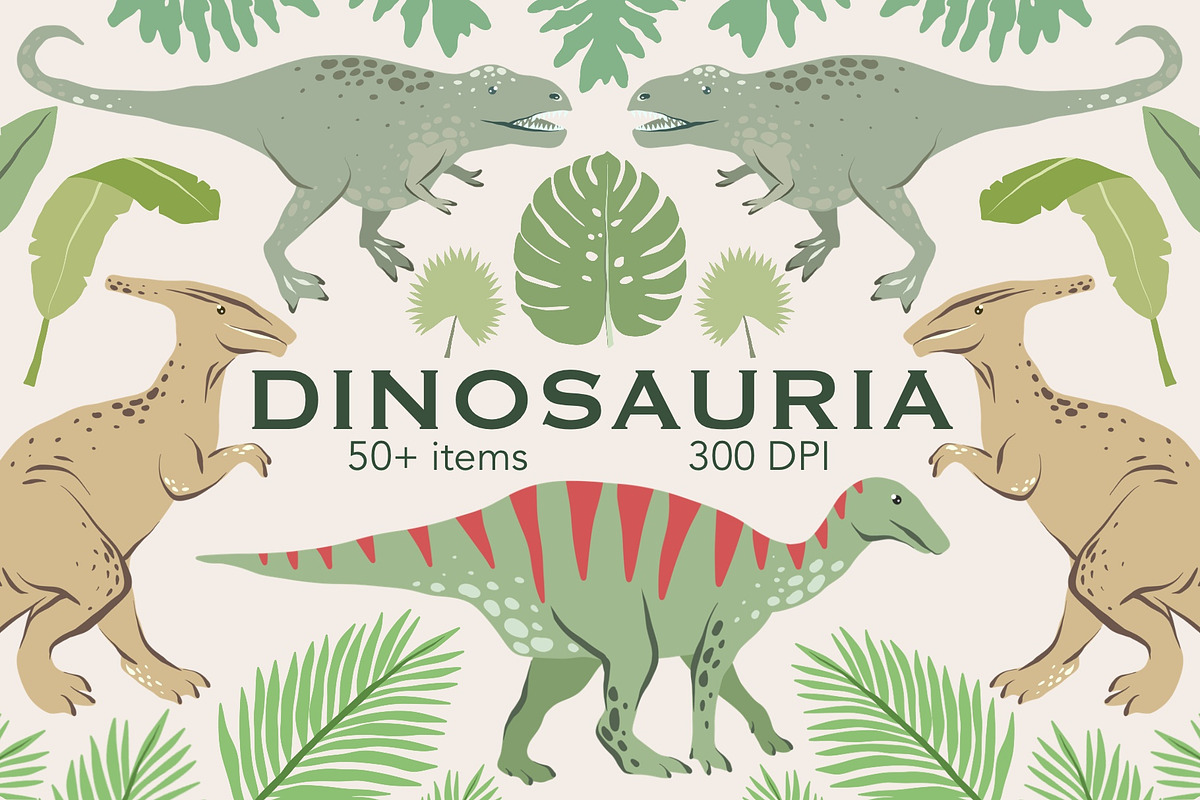 Dinosauria - Clipart Collection, an Object Graphic by Alina Sh (Photo 1 of 9)