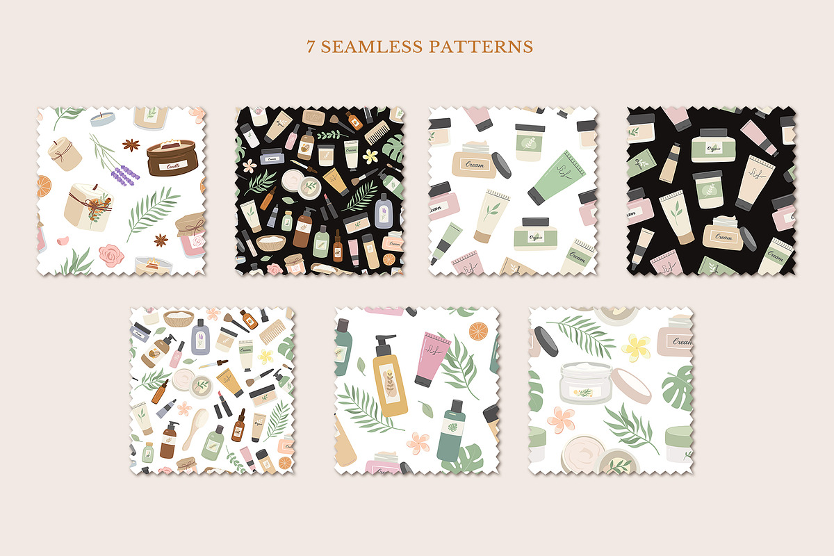 Aroma and beauty vector clipart, a Healthcare Illustration by Nadezhda Mikhailova (Photo 7 of 9)