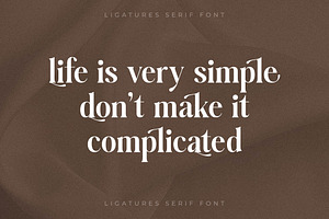 Baihgale Ligature Serif Font