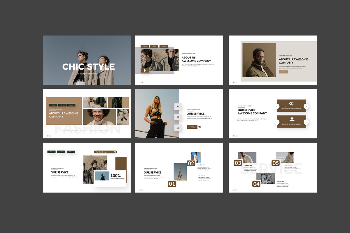 Chic Style Powerpoint Template, a Presentation Template by Spesifikstd