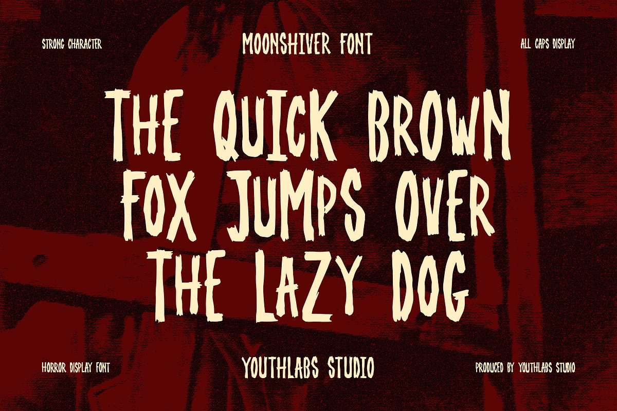Moonshiver - Horror Display Font, a Handwritten Font by Youthlabs Studio (Photo 2 of 12)