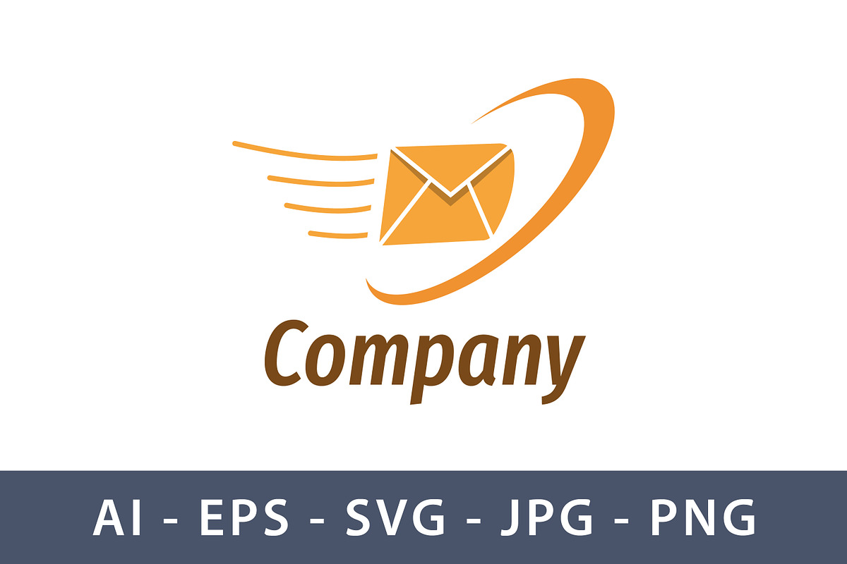 Company Mail Delivery Logo Design, a Branding & Logo Template by Saba Vector (Photo 1 of 3)
