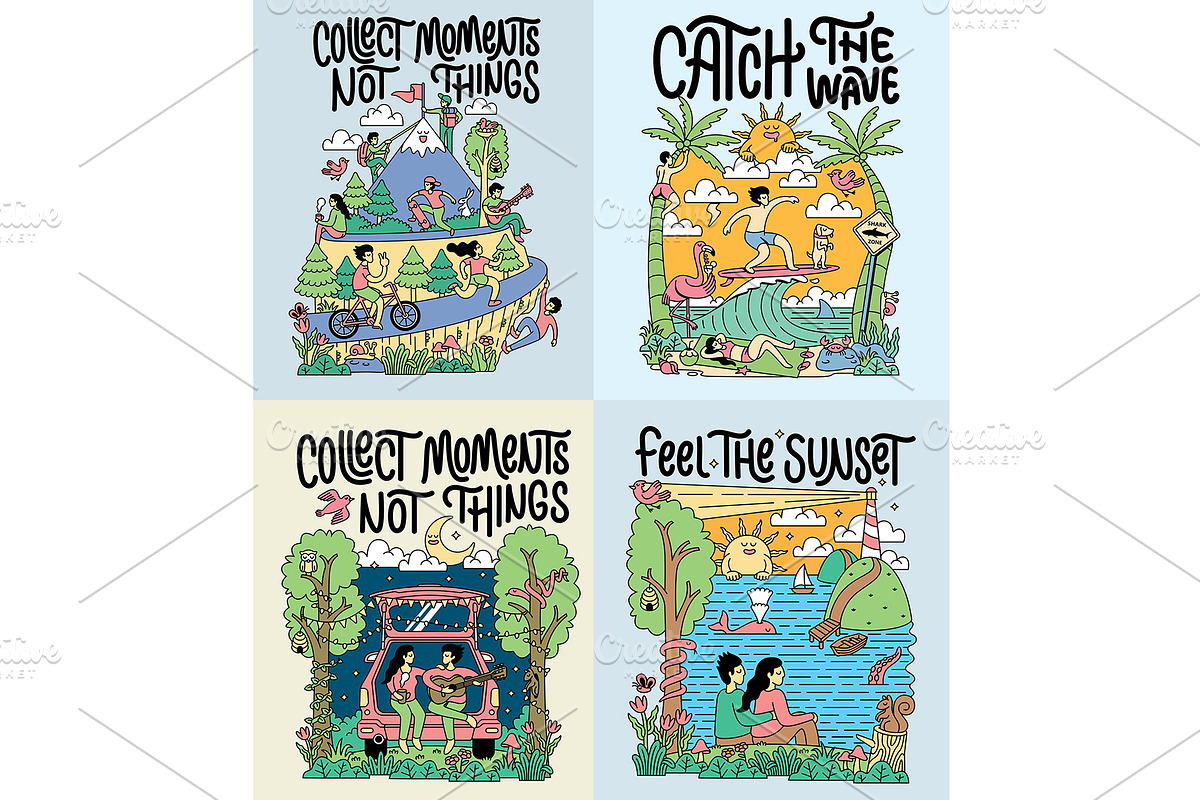 Adventure awaits: 10 illustration, a Person Illustration by gunaonedesign (Photo 3 of 8)