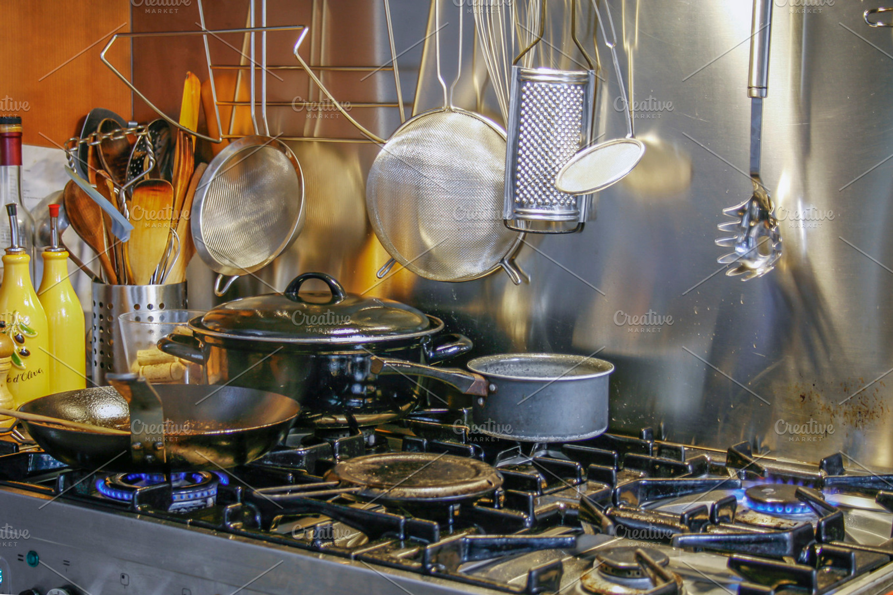 Used and dirty kitchen, a Food & Drink Photo by Patricia Hofmeester