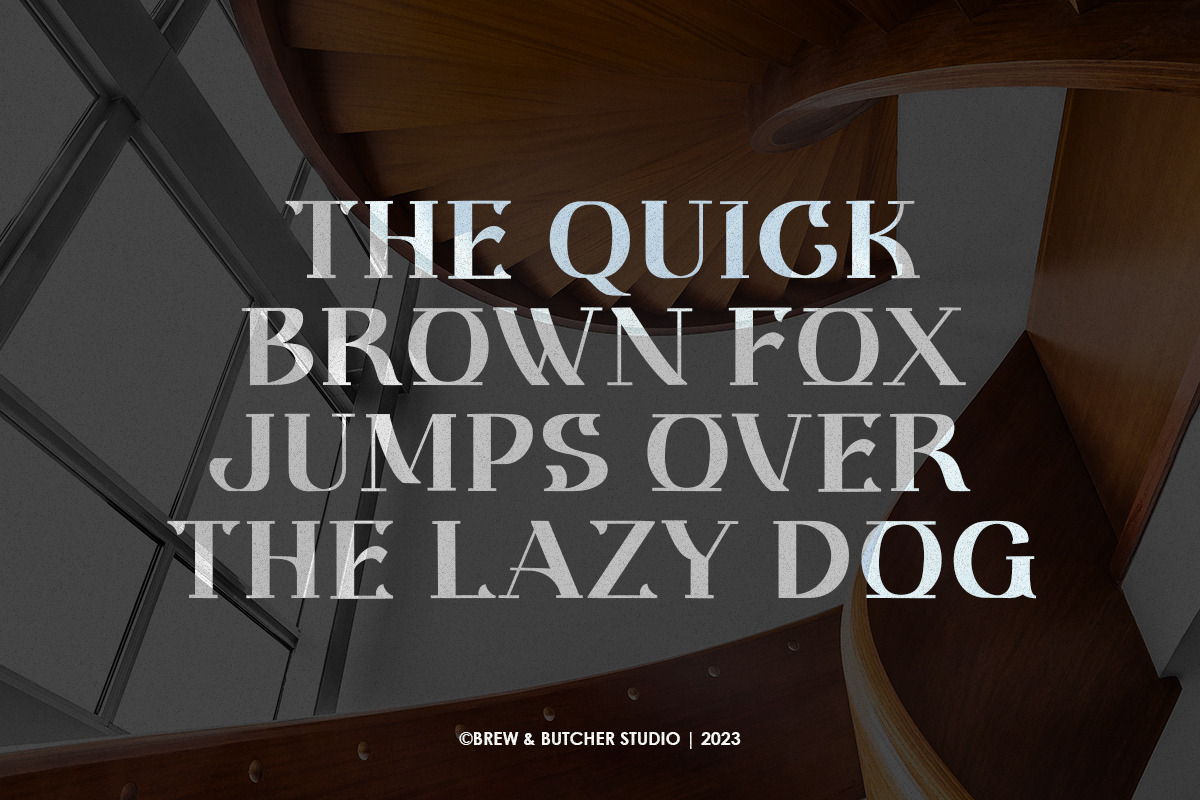 Melbo | Display Typeface, a Serif Font by Brew & Butcher Studio (Photo 5 of 9)
