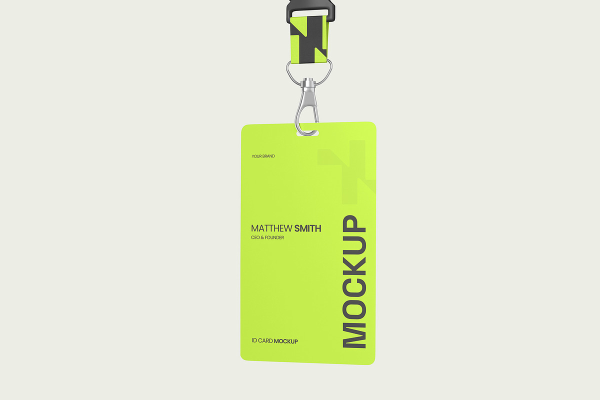 Corporate ID Card Badge Mockup PSD, a Product Mockup by graphypix (Photo 1 of 4)