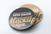 Paper Coaster Mockup, an Advertising Mockup by Hubzway (Thumbnail 6 of 9)