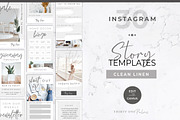 Instagram Stories for Canva | Linen, a Social Media Template by Thirty One Palms Studio (Thumbnail 1 of 11)