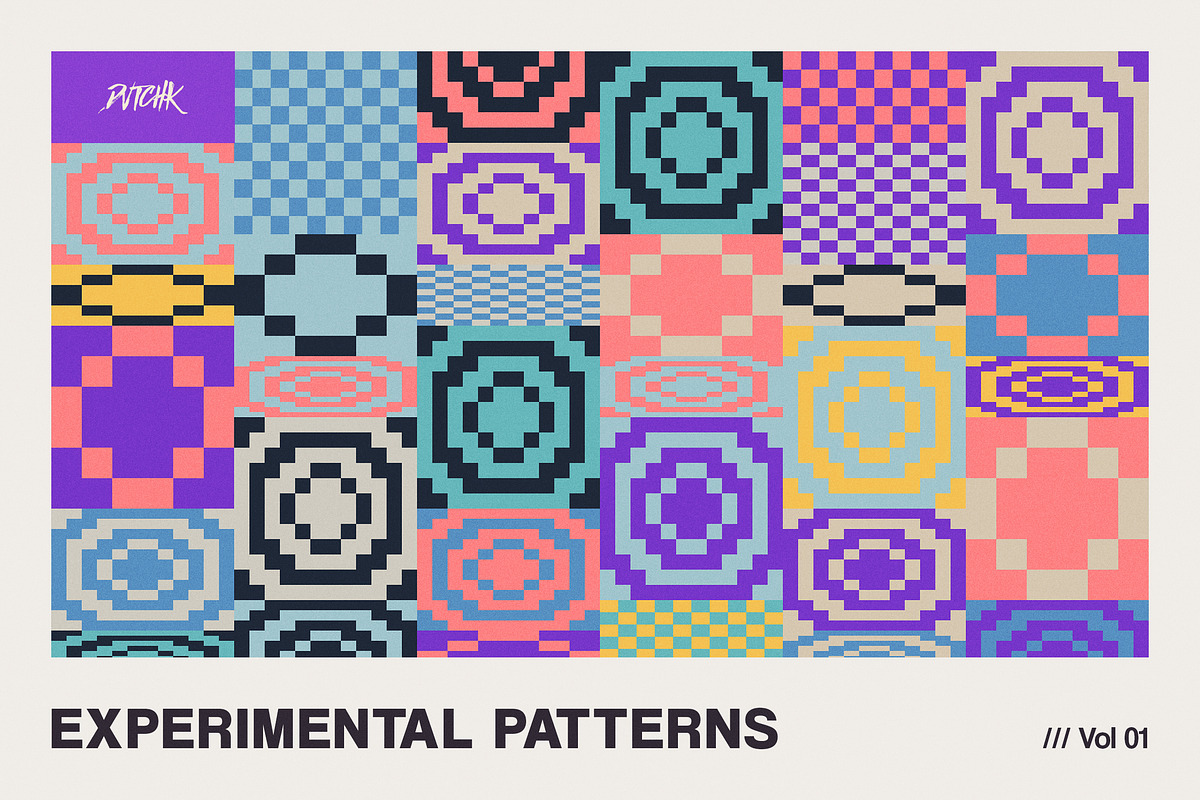Experimental Geometric Patterns V01, a Pattern Graphic by dvtchk (Photo 1 of 5)