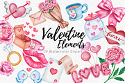 Valentine Elements, an Illustration by AkiraVilla (Thumbnail 1 of 11)