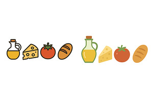 Variety of fresh ingredients, a Food Illustration by ZinetroN